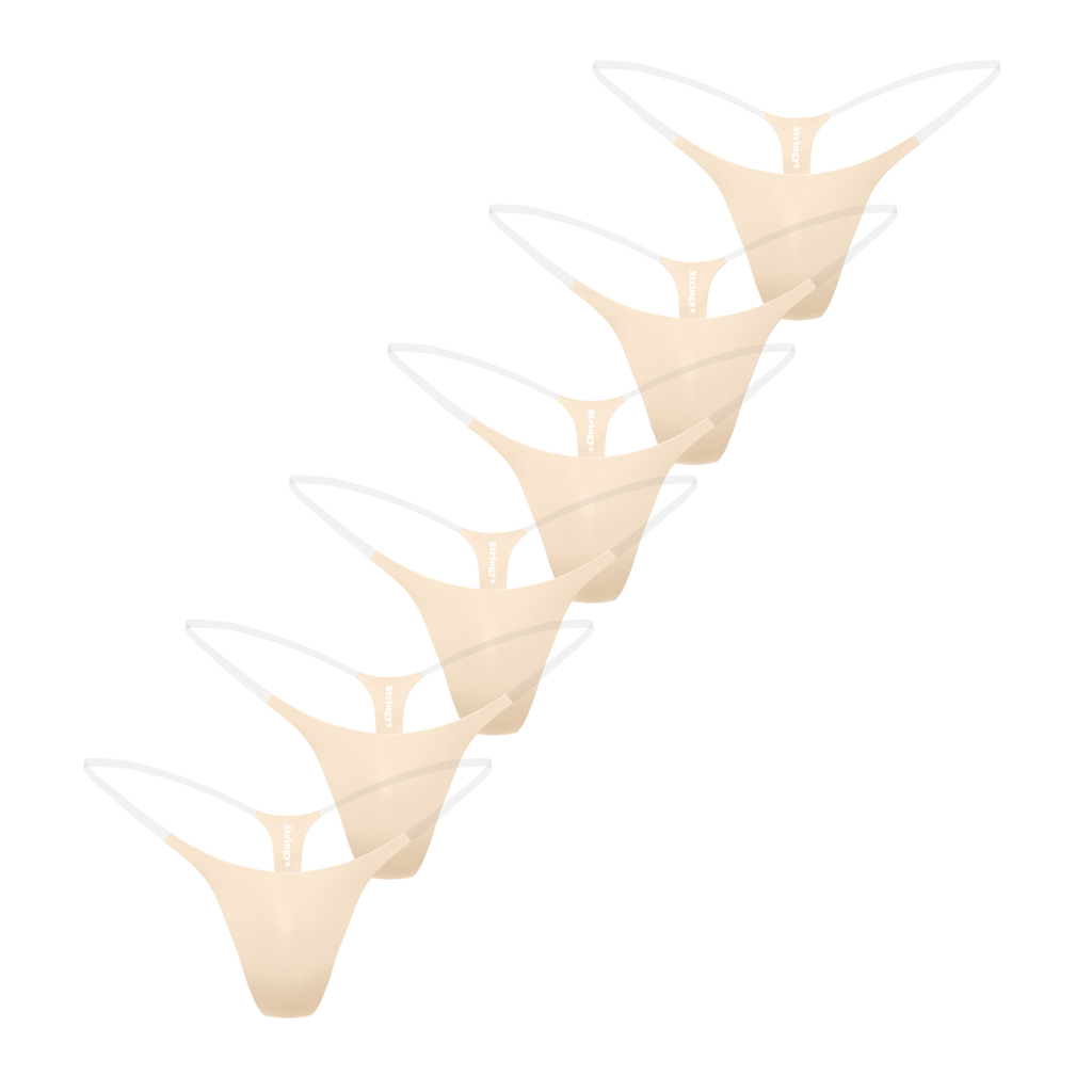 6 Pack Nude Invisible Underwear