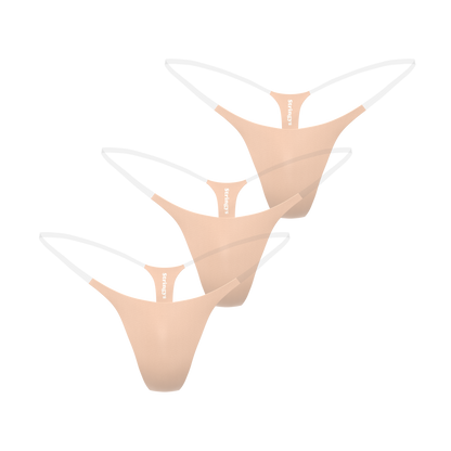 3 Pack Nude Invisible Underwear